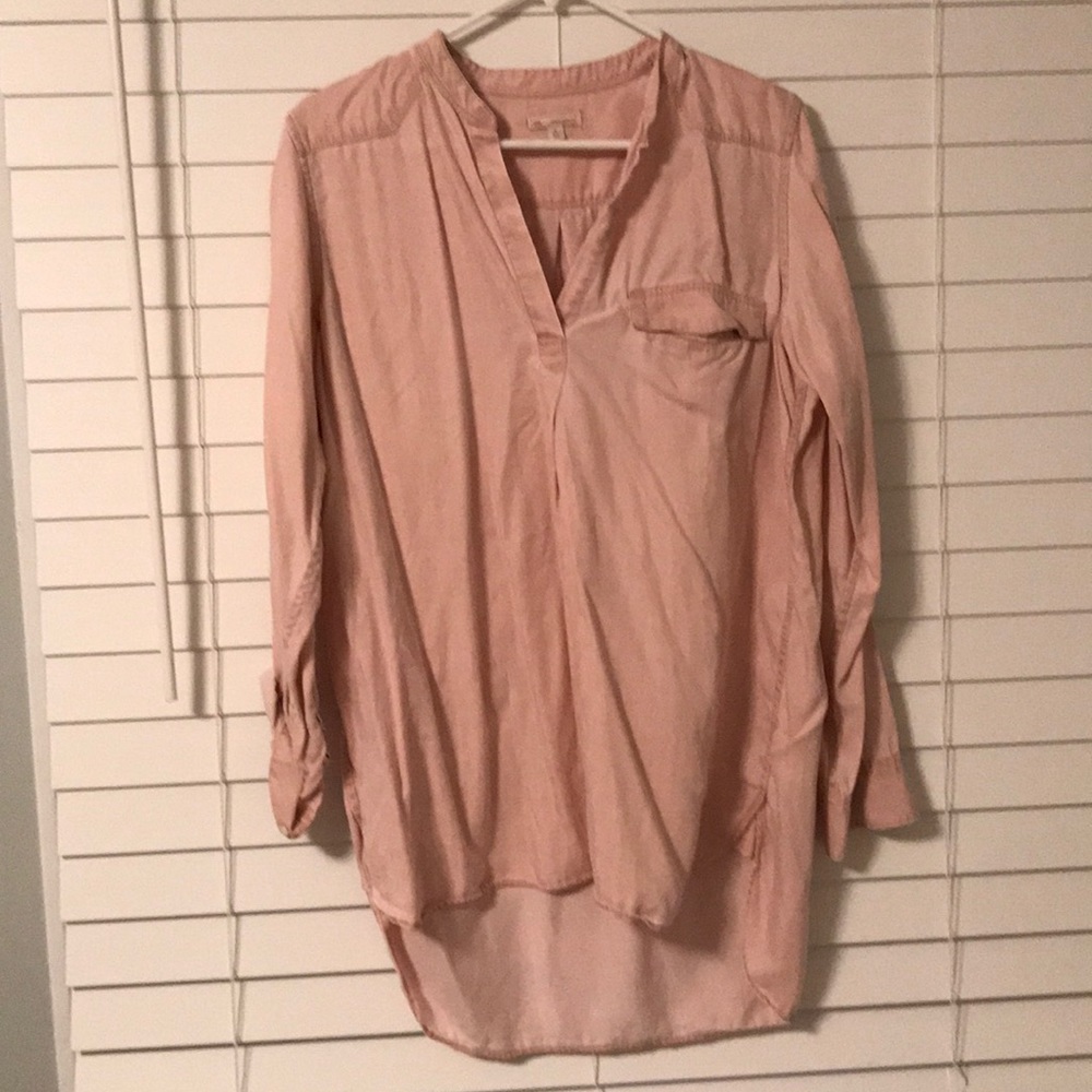Gap light pink blouse
